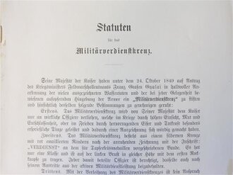 Österreich 1.Weltkrieg, Statuten für das...