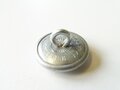 Mantelknopf Wehrmacht, Silbern, Durchmesser 20,5mm. 1 Stück von der originalen Pappunterlage