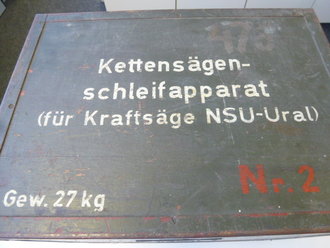 Kettensägen Schleifapparat ( für Kraftsäge NSU Ural ) Sehr guter Zustand