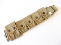 U.S.  WWI, 9 pocket ammo belt with 45. clip pouch . MILLS