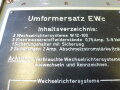 Umformersatz EW.c Baujahr 1941. Originallack, Funktion nicht geprüft