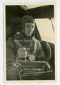 Foto Flugzeugführer in der Kanzel, Maße 6 x9 cm