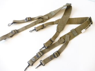 US Army WWII, M44 suspenders, used