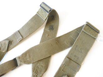 US Army WWII, M44 suspenders, used