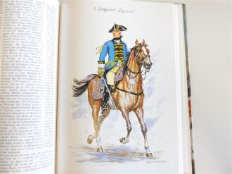 Die Kavallerie-Regimenter Friedrich des Großen 1756 - 1763, gebraucht, 160 Seiten, Maße ca. A4, im Umkarton