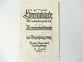 Ehrenurkunde der Reichsjugendwettkämpfe in Bautzen, datiert 1927