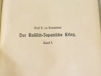 Der Russisch-Japanische Krieg, Band 1, 1905, 208 Seiten, etwas unter DIN A4