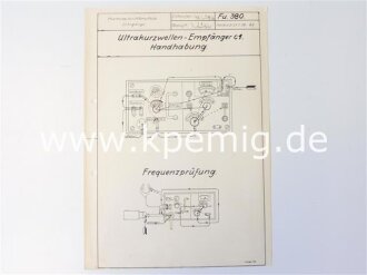 Ultrakurzwellen Empfänger c1. Grundschaltbild,...