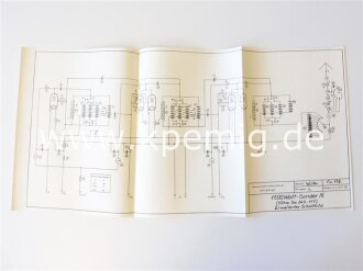 1500 Watt Sender N.  Grundschaltbild, erweitertes Schaltbild und Betriebsanweisung