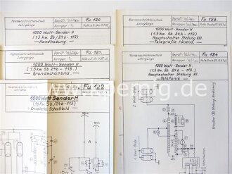 1000 Watt Sender H.  Grundschaltbild, erweitertes Schaltbild und Betriebsanweisung