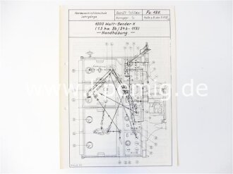 1000 Watt Sender H.  Grundschaltbild, erweitertes Schaltbild und Betriebsanweisung