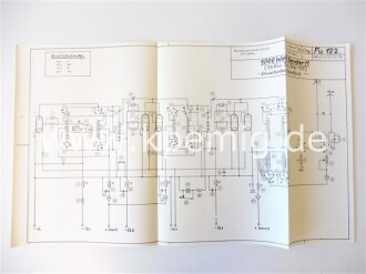 1000 Watt Sender H.  Grundschaltbild, erweitertes Schaltbild und Betriebsanweisung