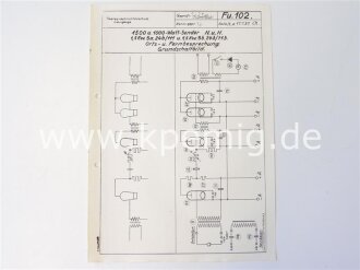 1500 und 1000 Watt Sender N. u. H. 10 Schaltbilder