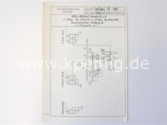 1500 und 1000 Watt Sender N. u. H. 10 Schaltbilder