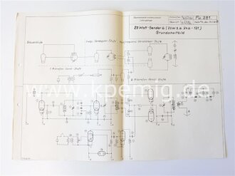 20 Watt Sender b. Grundschaltbild und erweitertes Schaltbild