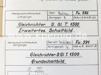 Gleichrichter S.Gl. T. 1500. Grundschaltbild und...