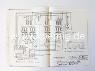 Gleichrichter S.Gl. T. 1500. Grundschaltbild und...