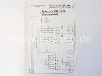 Gleichrichter S.Gl. T. 1500. Grundschaltbild und erweitertes Schaltbild