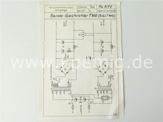 Sendegleichrichter T100. Betriebsanweisung