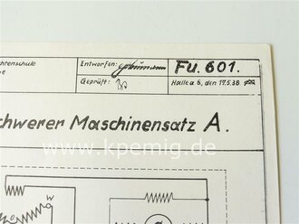 8 Schaltbilder Diverser Maschinensätze Funk Wehrmacht