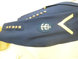 Kaiserliche Marine Paradejacke,  Schulterbreite 40cm, Armlänge 63cm