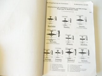 Die Kriegsflugzeuge der Feindmächte, Teil 1: Grossbritannien und USA Stand 11/43. Umfangreiches, stark bebildertes Buch im Format DIN A5