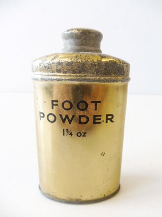 US Army WWII Foot Powder, dated 1940