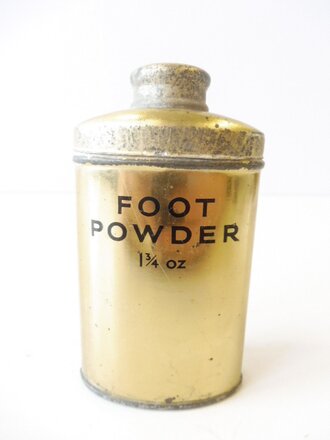 US Army WWII Foot Powder, dated 1940