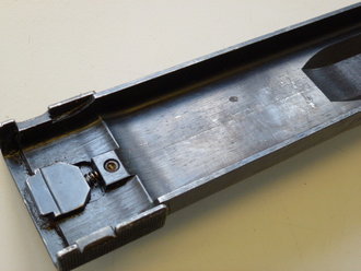 Deckel mit Trommelhalter MG34, seltenes Originalstück, die Stempelung nur teilweise unkenntlich gemacht