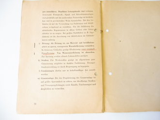 Richtlinien für Behelfsbauten für die Rüstung , Erlaß vom 20. Juni 1941. DIN A4, 14 Seiten