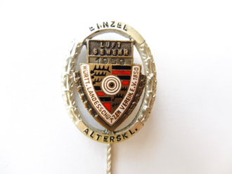 BRD, Württembergischer Landes Schützenverein, Abzeichen Luftgewehr Einzel 1959 in Silber