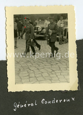 Foto des französischen Generals Couderoux,...