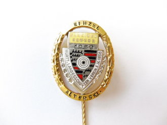 BRD, Württembergischer Landes Schützenverein, Abzeichen Scheibengewehr Einzel 1959 in Gold
