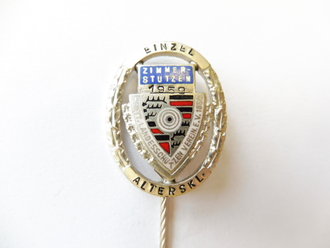 BRD, Württembergischer Landes Schützenverein, Abzeichen Zimmerstutzen Einzel 1959 in Silber
