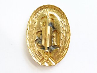 Deutscher Keglerbund, Abzeichen für Höchstleistungen in Gold  1.Form 42,7mm