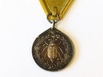 Versilberte Bronzemedaille 1926 Brandenburg-Preussen Wilhelm II. versilb. Bronzemedaille 1926 100 Jahre Garde-Füsilier Regiment, am Band