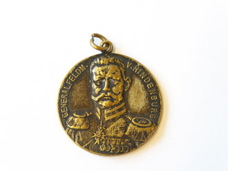 Medaille Generalfeldmarschall von Hindenburg / Gott mit uns 1914. Durchmesser 27mm