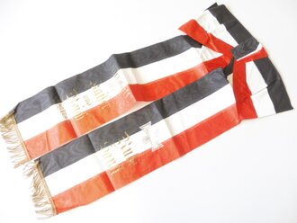 1. Weltkrieg, patriotische Kranzschleife aus Papier, Höhe 78cm