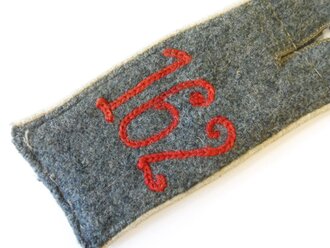 Feldgraue Einzelne Schulterklappe Inafnterie Regiment Lübeck ( 3. Hanseatisches ) Nr. 162