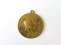 Medaille "Umberto König v.Italien besucht Wilhelm II Kaiser v. Deutschland 1889" Durchmesser 24mm