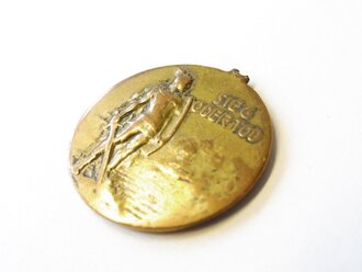 Medaille "Sieg oder Tod, Hindenburg Generalfeldmarschall" Durchmesser 25mm