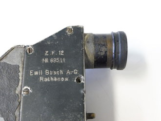 1. Weltkrieg, MG Optik ZF12 in Behälter aus Ersatzmaterial. Klare Optik, zusammengehöriges Set von Busch Rathenow