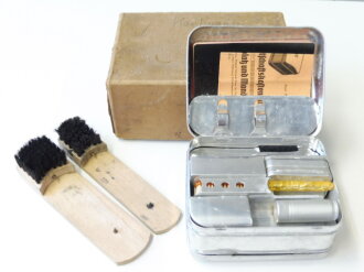 " Mica" Soldaten Wirtschaftskasten in originaler Umverpackung. Die Schraubdose ist mit Inhalt, lässt sich aber nicht öffnen. In diesem Zustand sehr selten