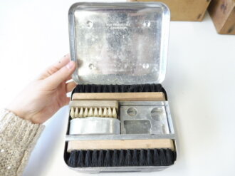 " Mica" Soldaten Wirtschaftskasten in originaler Umverpackung. Die Schraubdose ist mit Inhalt, lässt sich aber nicht öffnen. In diesem Zustand sehr selten