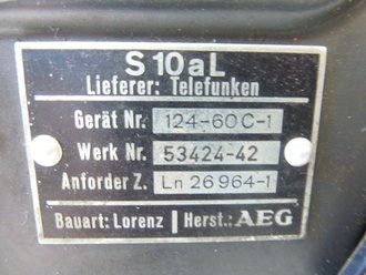 Luftwaffe Funk-Sender S10 aL , Originallack, Funktion nicht geprüft