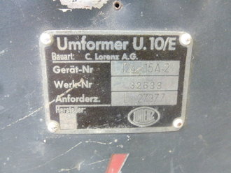 Luftwaffe, U 10/E Einankerumformer für den...
