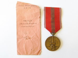 Rumänien, Medaille Kreuzzug gegen den Kommunismus 1941 in Tüte