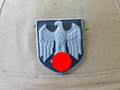 Tropenhelm Wehrmacht. Getragenes Stück der Luftwaffe mit Emblemen des Heeres