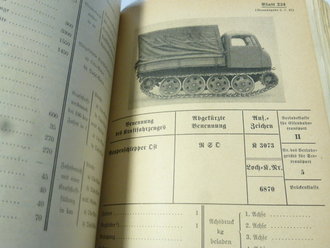 D600 Anhaltswerte über Kraftfahrzeuge und Gerät vom 10.4.40. DIN A5, durchlaufend nummeriert bis Blatt 417, nicht auf Vollständigkeit überprüft