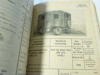 D600 Anhaltswerte über Kraftfahrzeuge und Gerät vom 10.4.40. DIN A5, durchlaufend nummeriert bis Blatt 417, nicht auf Vollständigkeit überprüft